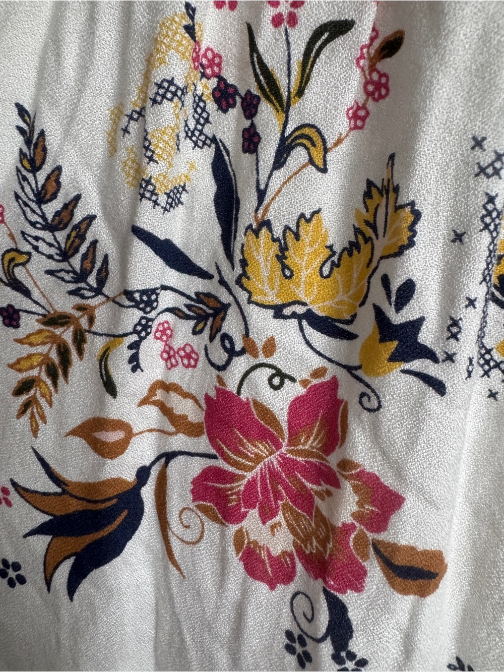 American Rag Cie Boho Floral Ruffle Mini Dress XXL - Picture 10 of 14